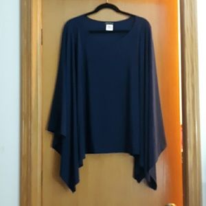 Slinky Brand Navy Blue Poncho